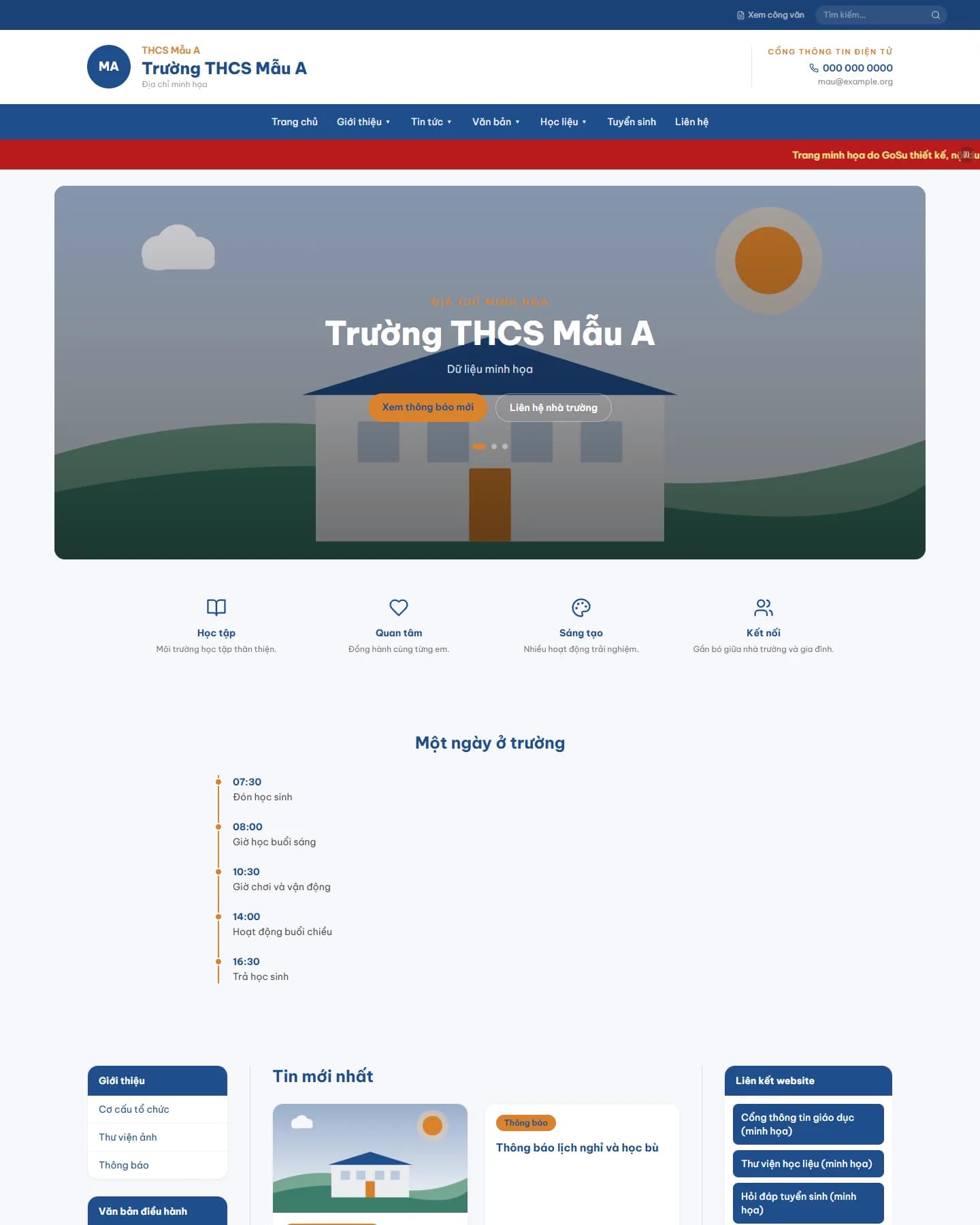 Ảnh chụp trang chủ mẫu Cổ điển